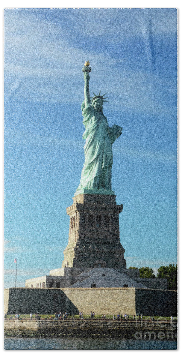 Statues Beach Towel featuring the photograph Let Freedom Ring #1 by Cindy Manero