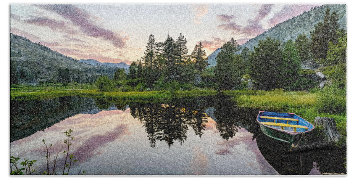 Lily Lake Beach Towel featuring the photograph Lily Lake #1 by Mike Ronnebeck