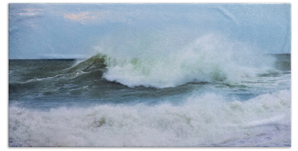 Waves Beach Towel featuring the photograph Making Waves #1 by Robin-Lee Vieira