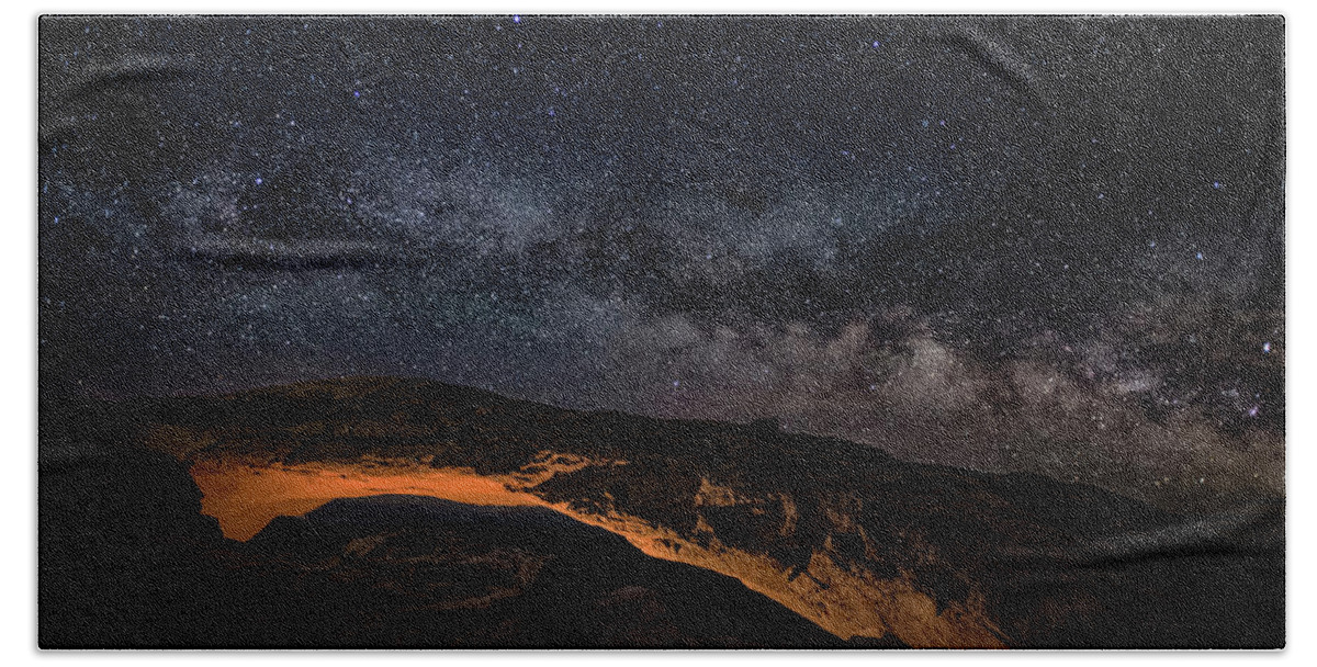 Utah Beach Towel featuring the photograph Mesa Night #1 by Robert Fawcett