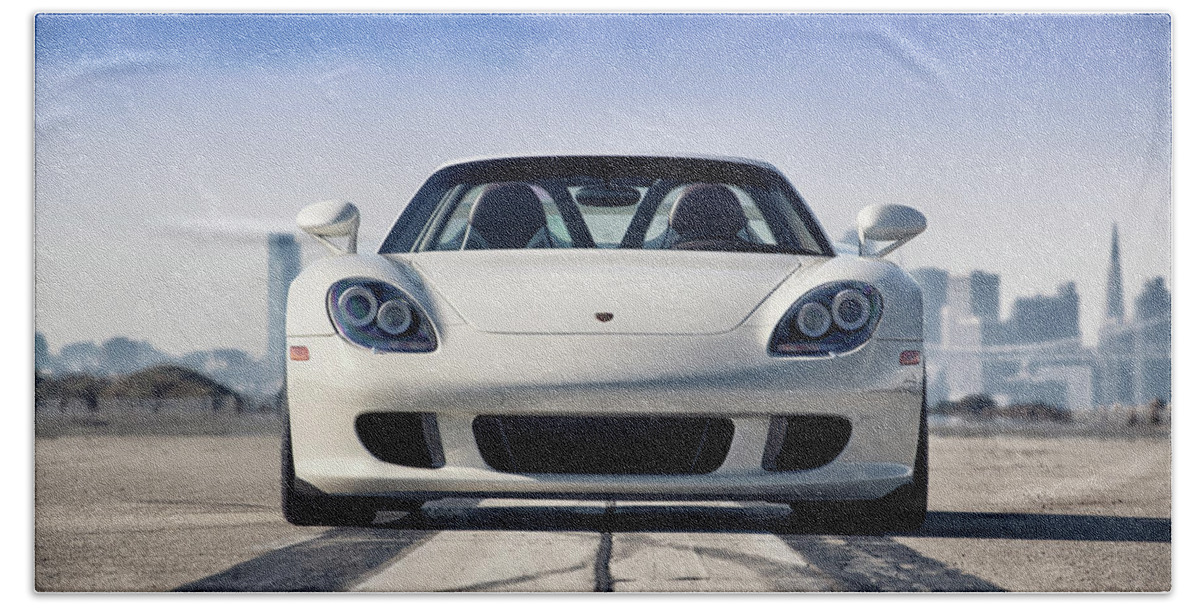 Cars Beach Towel featuring the photograph #Porsche #CarreraGT #1 by ItzKirb Photography