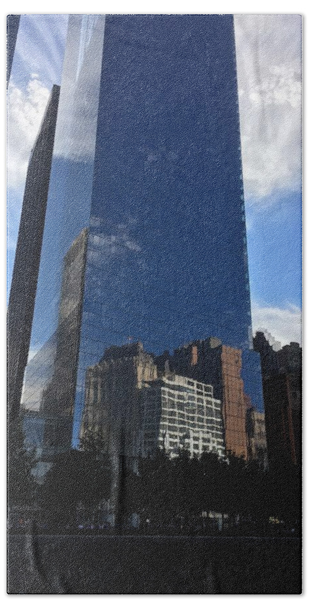 New York Beach Sheet featuring the photograph Reflections #1 by Val Oconnor
