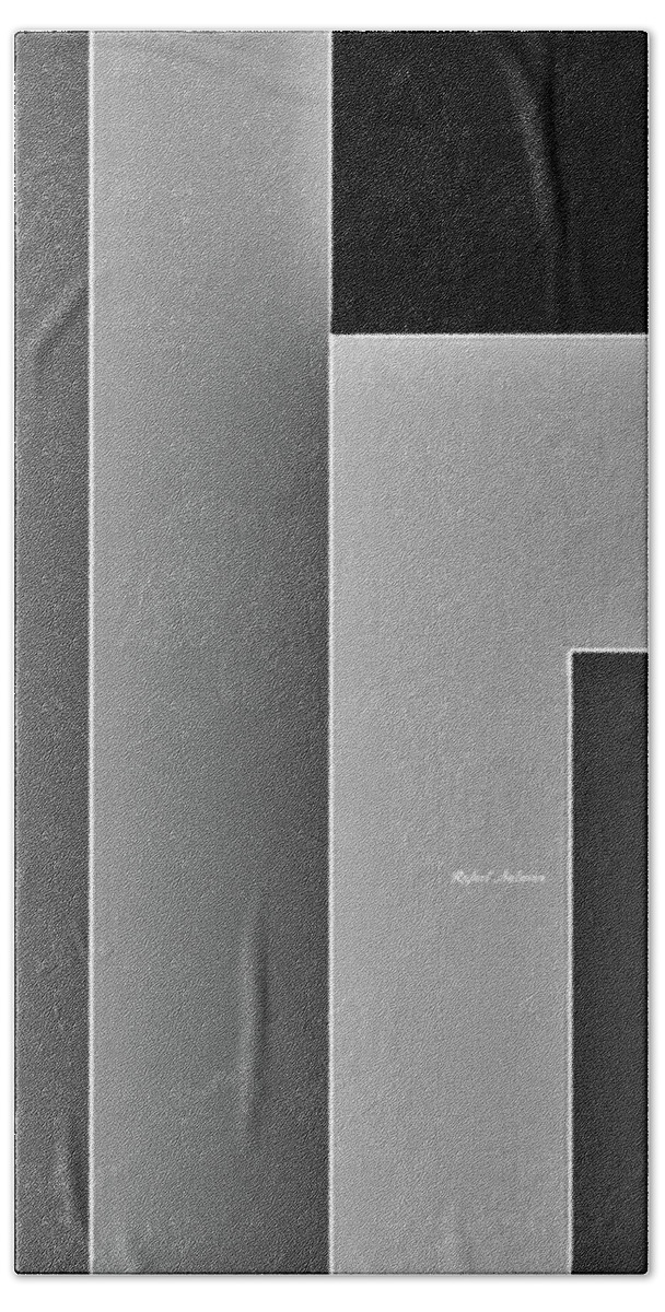 Rafael Salazar Beach Towel featuring the digital art Shades of Grey #2 by Rafael Salazar