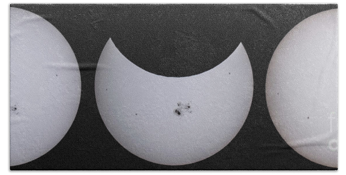 Sun Beach Towel featuring the photograph Solar Eclipse #3 by Mark Jackson