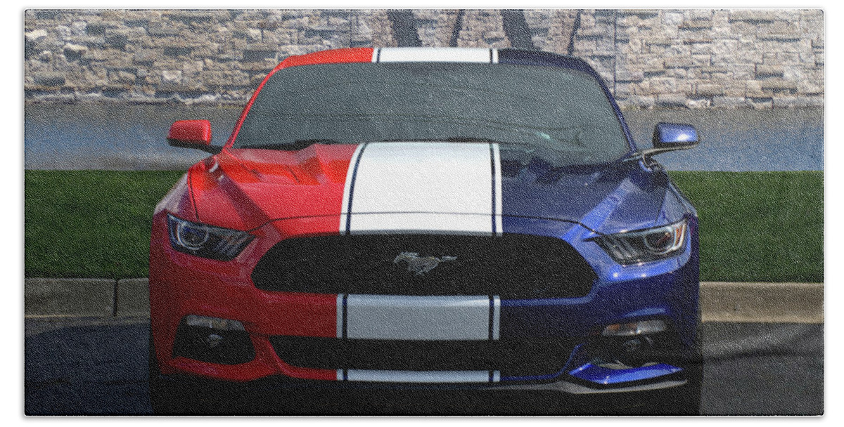Special Beach Towel featuring the photograph Special Edition 2016 Ford Mustang #1 by Tim McCullough