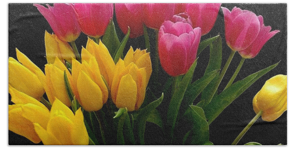 Tulip Beach Towel featuring the photograph Tulip #1 by Jackie Russo