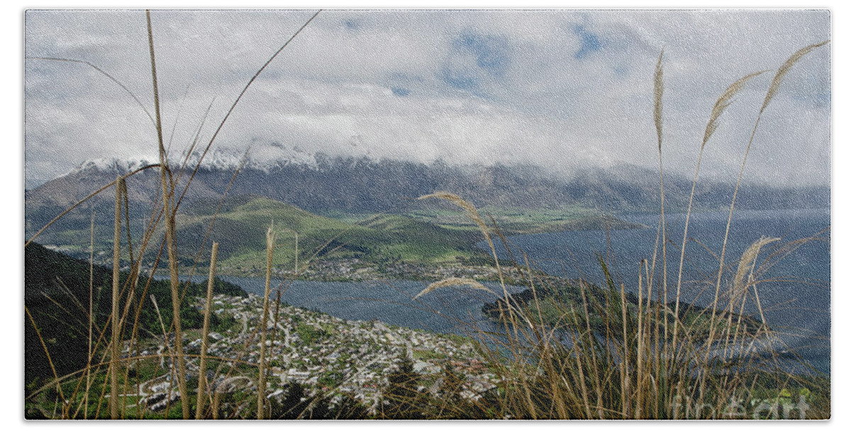 Queenstown Beach Towel featuring the photograph Queenstown New Zealand. Remarkable ranges and lake Wakatipu. #10 by Yurix Sardinelly