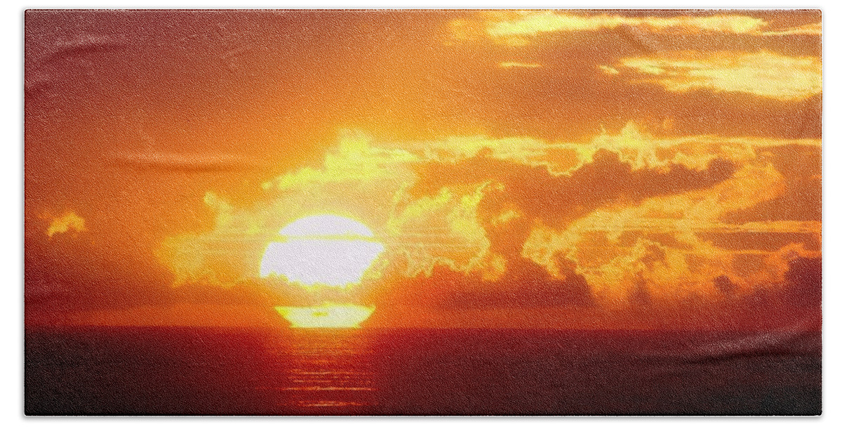 Sunset Beach Towel featuring the photograph Sunset #127 by Jackie Russo