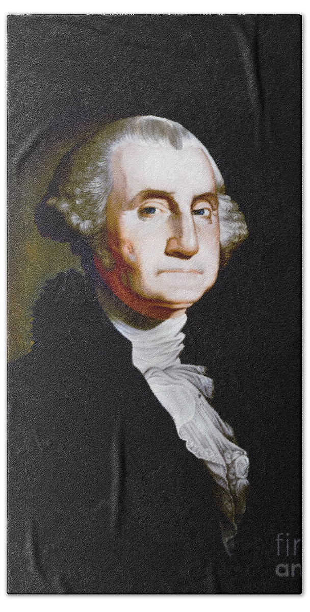 1790s Beach Towel featuring the photograph George Washington #15 by Granger