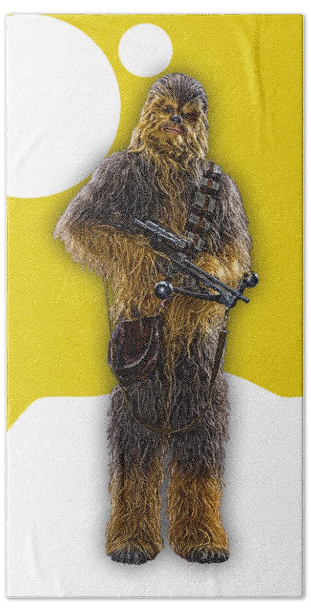 Chewbacca Beach Towel featuring the mixed media Star Wars Chewbacca Collection #18 by Marvin Blaine