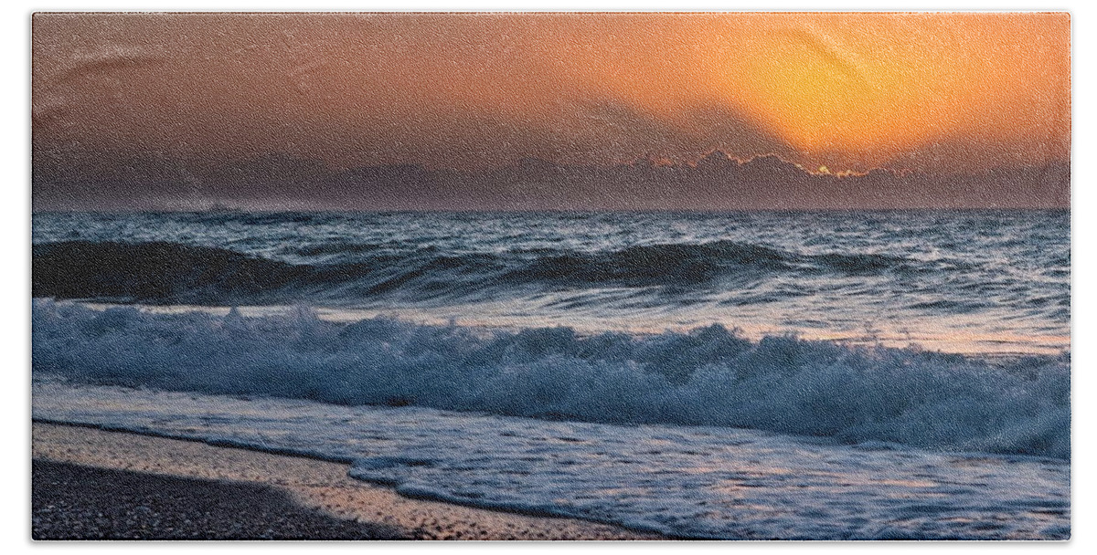 Ocean Beach Towel featuring the digital art Ocean #19 by Maye Loeser