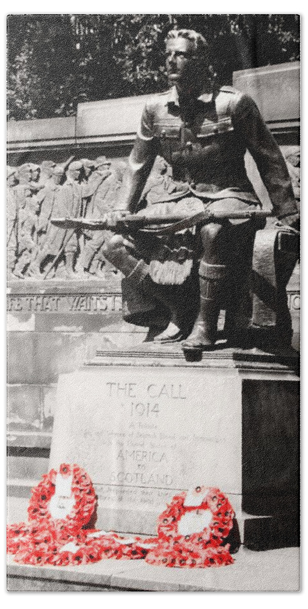 Scotland Beach Sheet featuring the photograph 1914 The Call by Martina Fagan