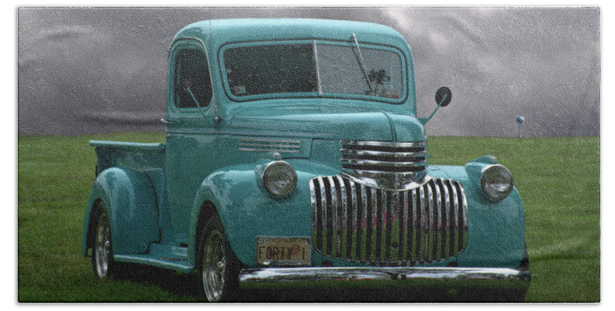 1941 Beach Sheet featuring the photograph 1941 Chevrolet Pickup Truck by Tim McCullough