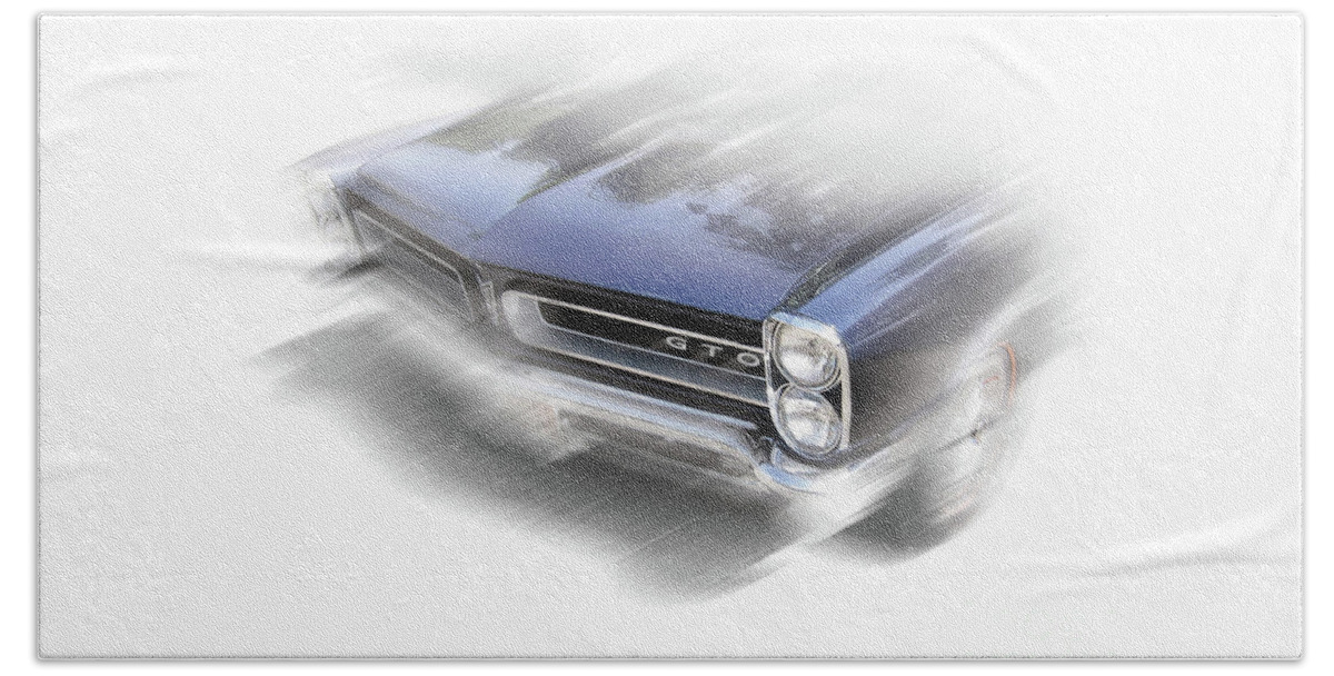 1965 Beach Towel featuring the photograph 1965 Pontiac GTO by Ron Long