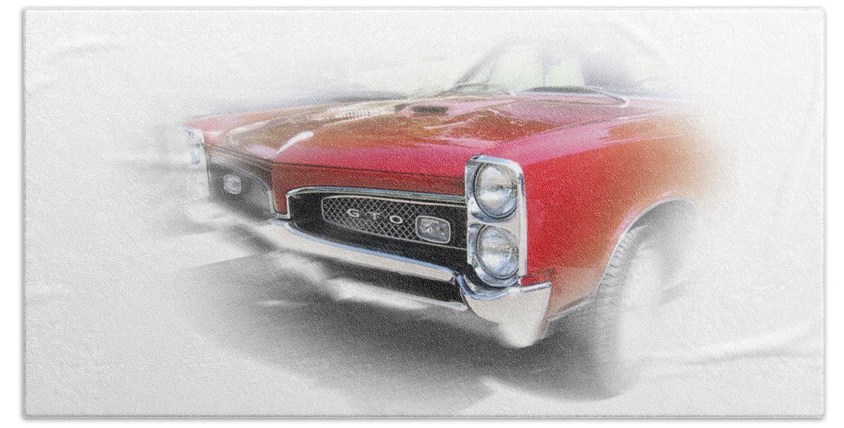 1967 Beach Towel featuring the photograph 1967 Pontiac GTO by Ron Long