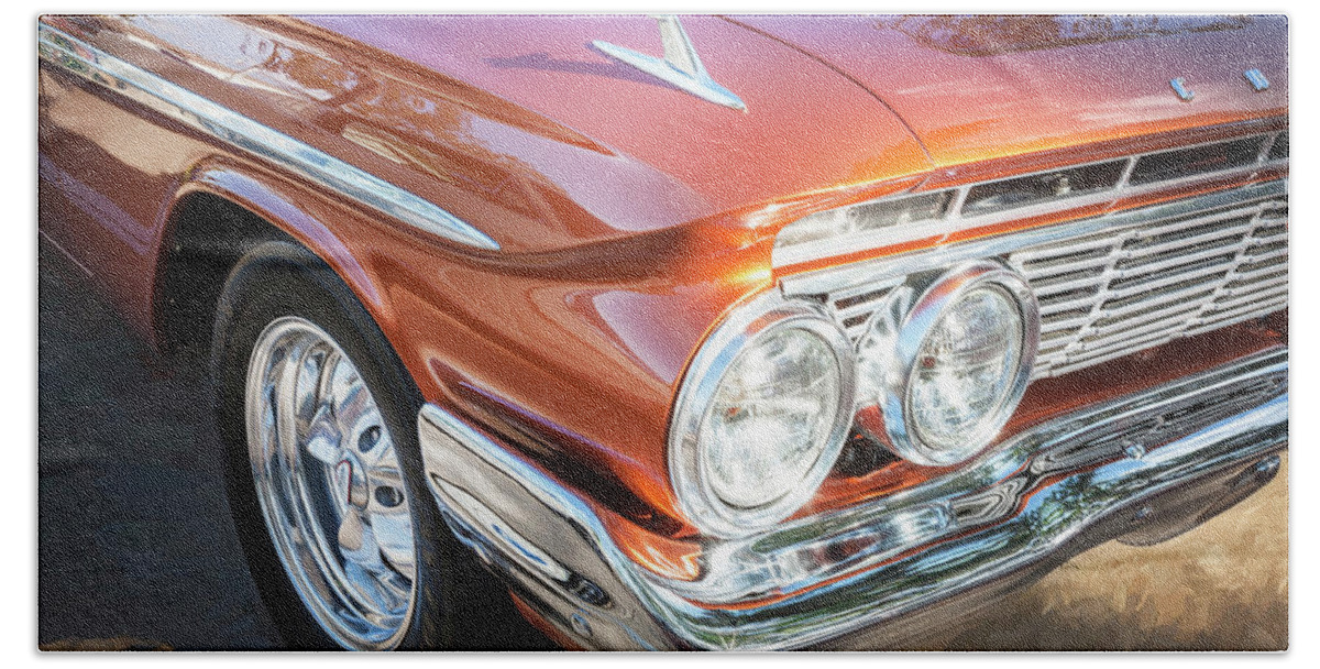 1961 Chevrolet Impala Beach Towel featuring the photograph 1961 Chevrolet Impala SS #2 by Rich Franco