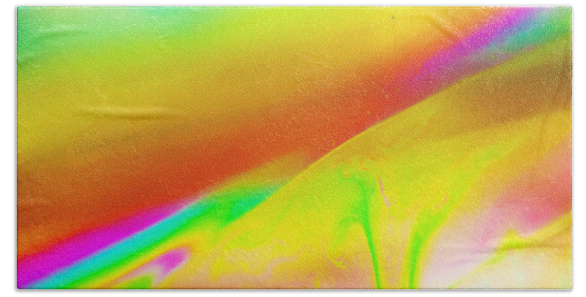 Abstract Beach Towel featuring the photograph Abstract colours. #2 by John Paul Cullen