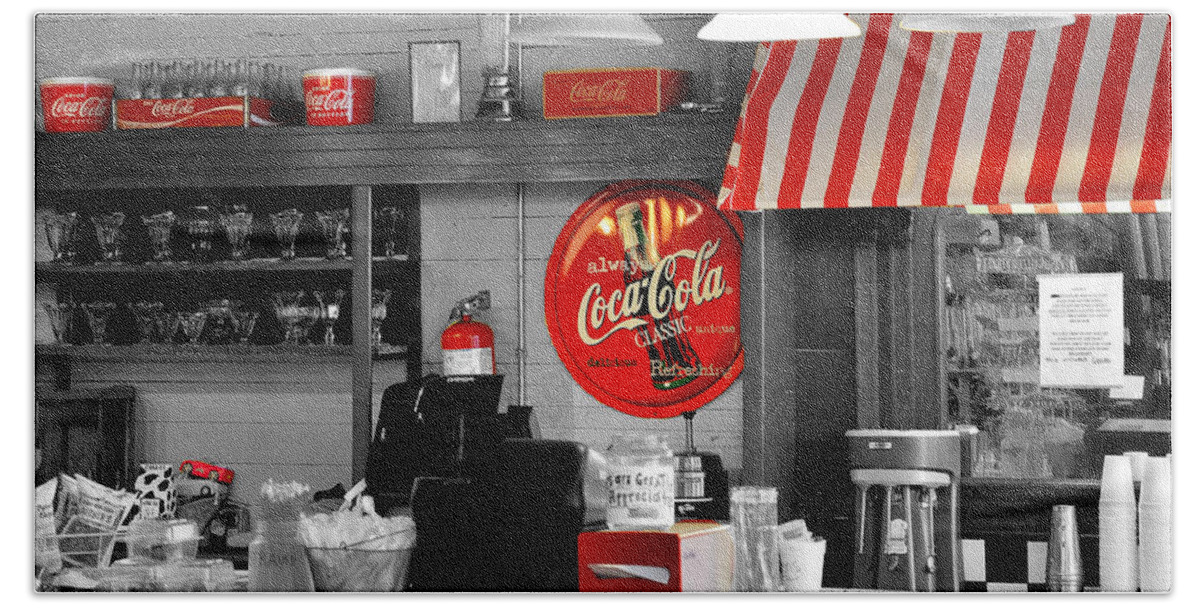 Coca Cola Beach Towel featuring the photograph Coca Cola by Todd Hostetter