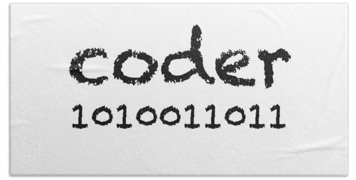 Coding Coders computer Science women's Fashion girl's Fashion teen Fashion Fashion Beach Towel featuring the photograph Coder #2 by Bill Owen