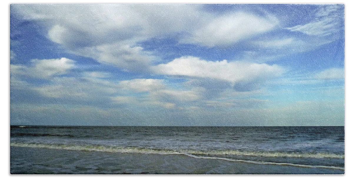 Amelia Island Beach Towel featuring the photograph Endless Sky #2 by D Hackett