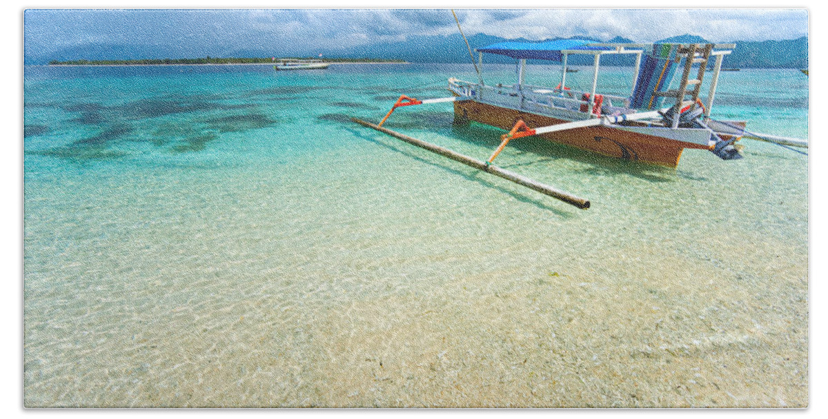 Air Beach Towel featuring the photograph Gili Meno - Indonesia #2 by Luciano Mortula
