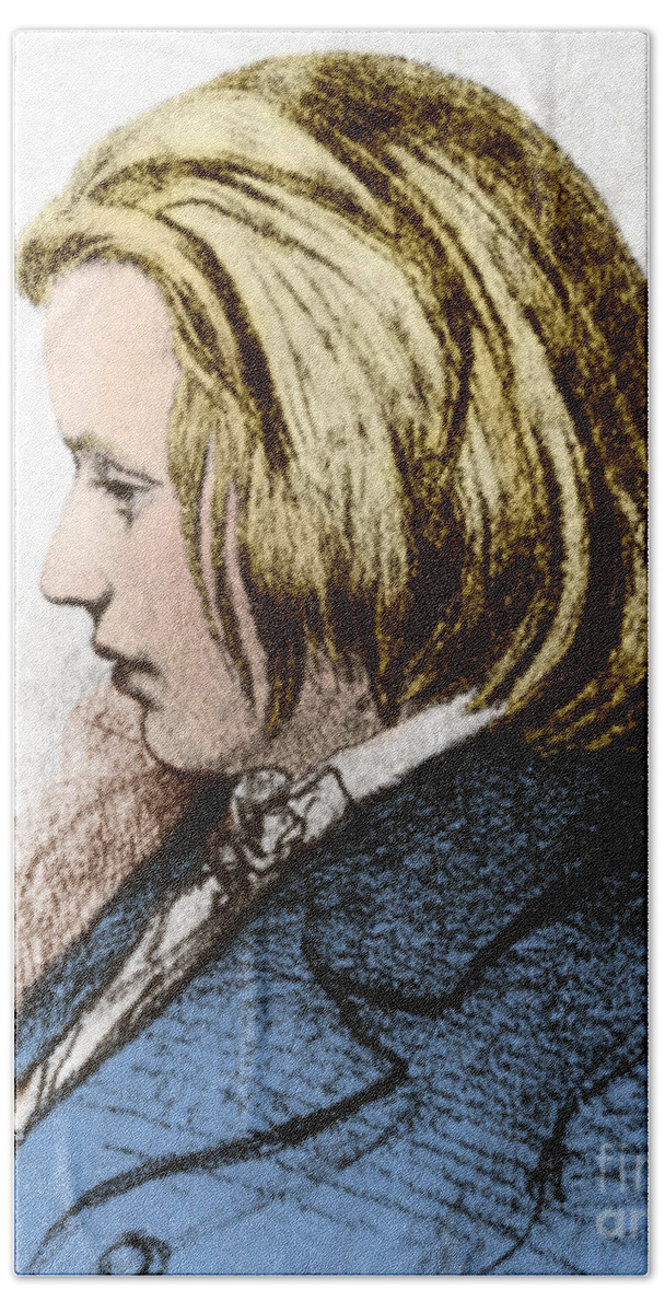 Fine Arts Beach Towel featuring the photograph Johannes Brahms, German Composer #2 by Science Source