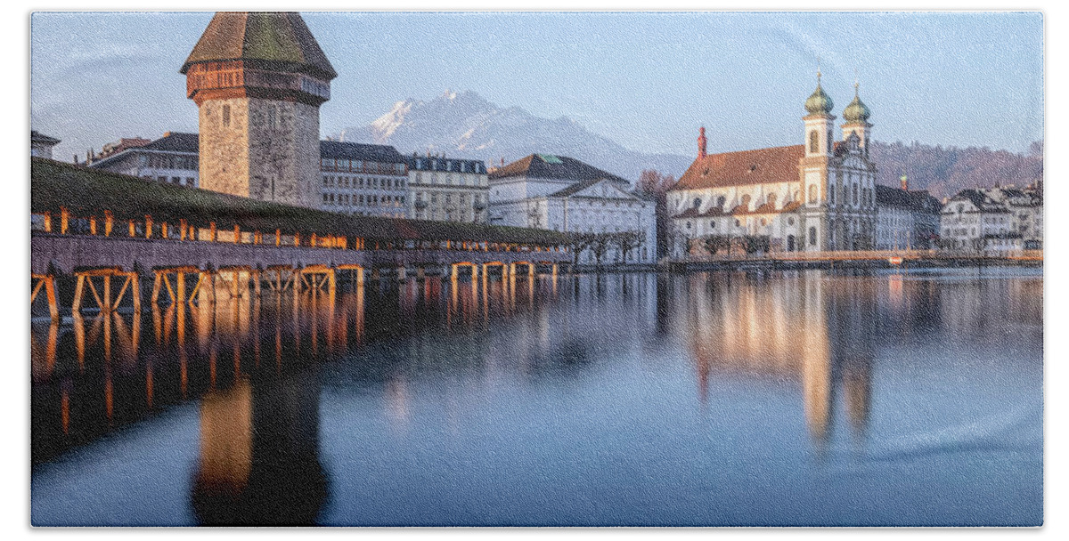 Lucerne Beach Towel featuring the photograph Lucerne - Switzerland #2 by Joana Kruse