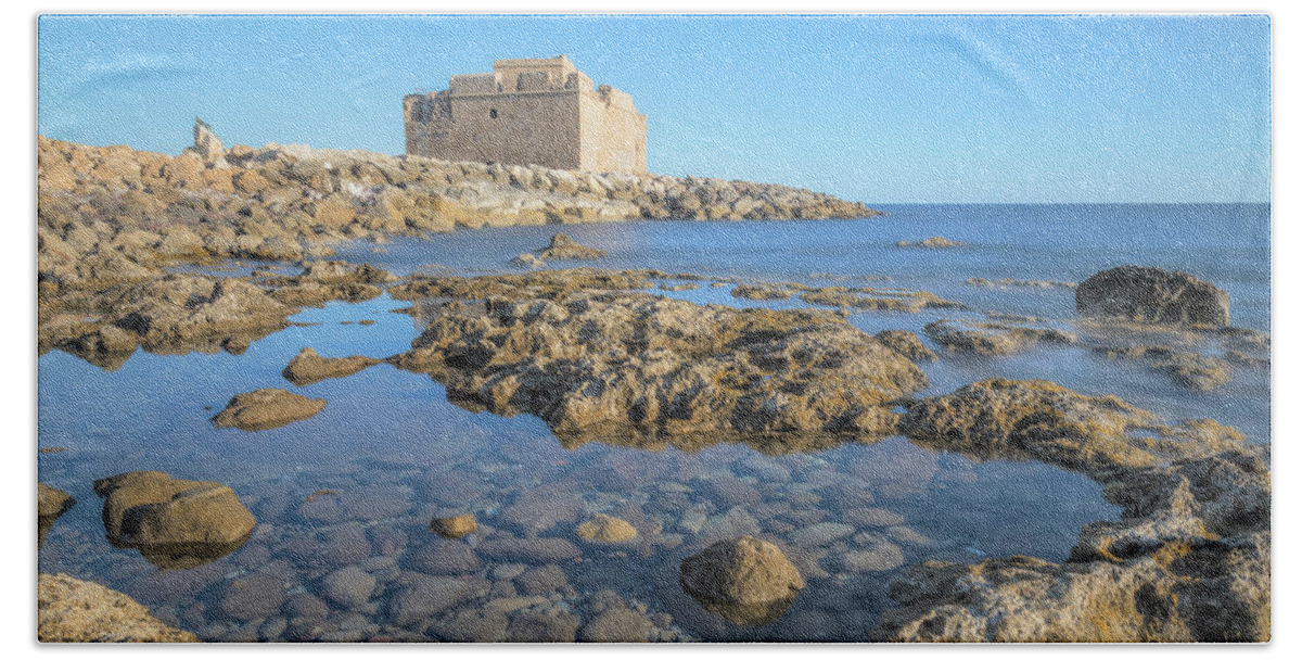 Paphos Castle Beach Towel featuring the photograph Paphos - Cyprus #2 by Joana Kruse