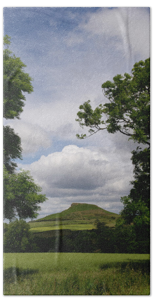 Cleveland Beach Sheet featuring the photograph Roseberry Topping #4 by Gary Eason
