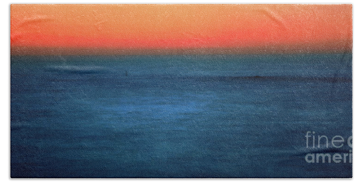 Santa Monica Beach Towel featuring the photograph Santa Monica Sunset 1 #2 by Doug Sturgess