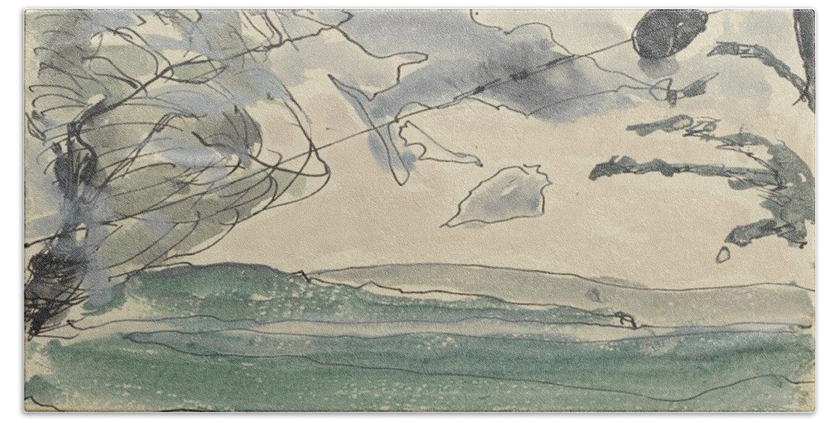 Arthur Dove Beach Towel featuring the painting Seneca Lake #2 by Arthur Dove