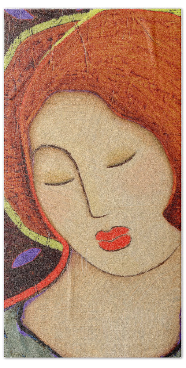 Icon Beach Sheet featuring the painting Soul Memory by Gloria Rothrock