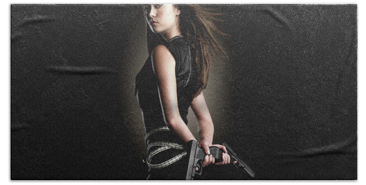 Summer Glau Beach Towel featuring the photograph Summer Glau #2 by Jackie Russo