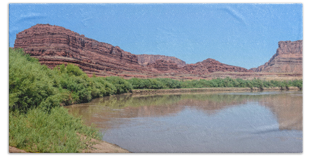 Colorado Plateau Beach Towel featuring the photograph The Colorado River #2 by Jim Thompson