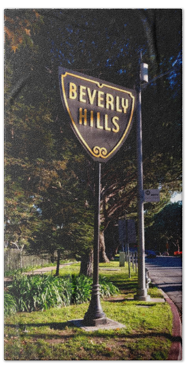 Beverly Hills Beach Towel featuring the photograph Welcome To Beverly Hills #2 by Mountain Dreams