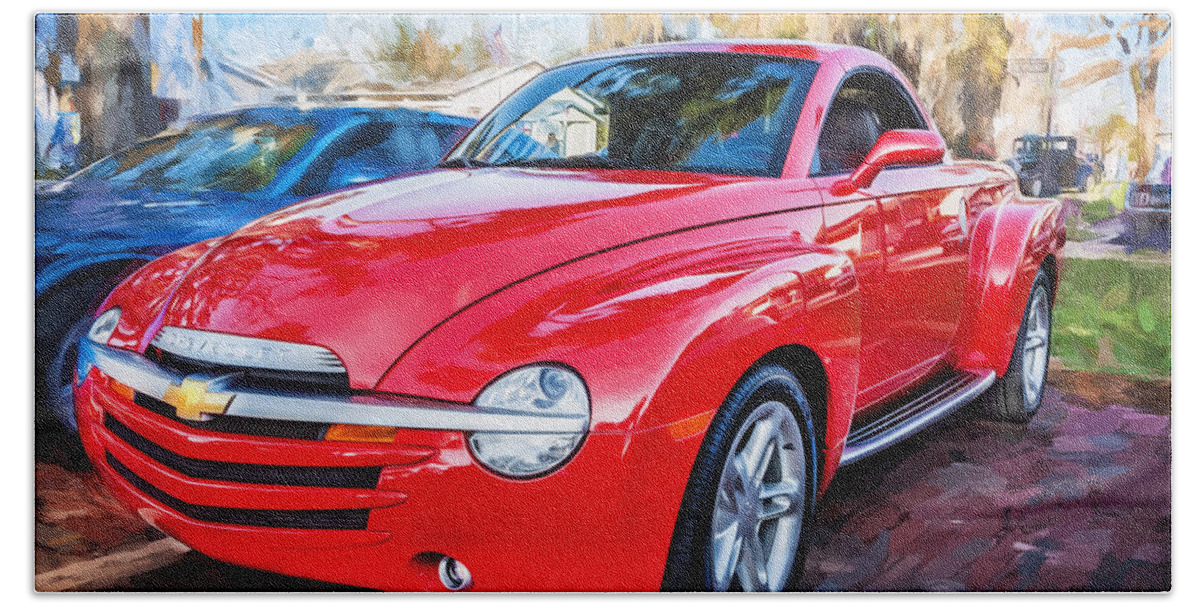 2006 Chevy Ssr Beach Towel featuring the photograph 2006 SSR Chevrolet Truck Painted by Rich Franco