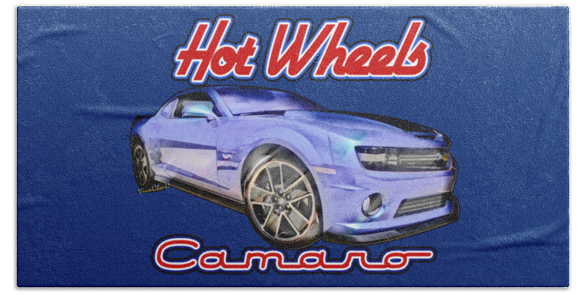 2013 Hot Wheels Camaro Beach Towel featuring the photograph 2013 Hot Wheels Camaro Redux by Chas Sinklier
