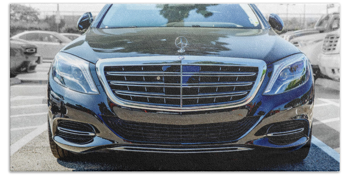 Car Beach Sheet featuring the photograph 2016 Mercedes Maybach S600 by Gene Parks