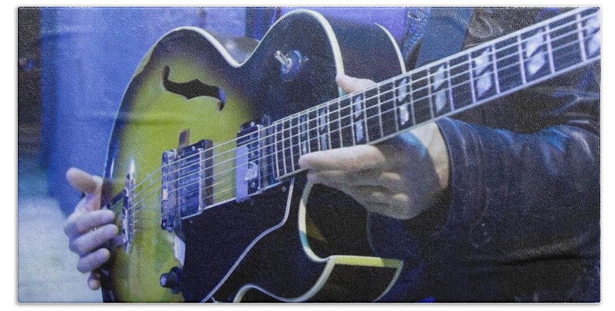 Guitar Beach Towel featuring the photograph Guitar #25 by Jackie Russo