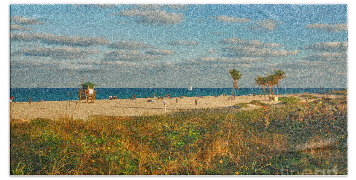  Singer Island Beach Towel featuring the photograph 29- Greetings From Sunny Singer Island by Joseph Keane