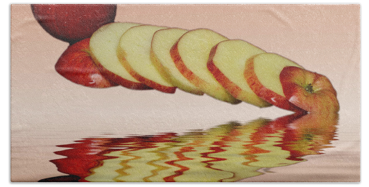 Apples Beach Towel featuring the photograph Juicy Red Apples #3 by David French
