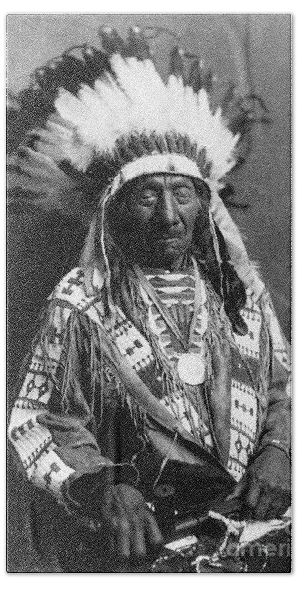 History Beach Towel featuring the photograph Red Cloud, Oglala Lakota Indian Chief #3 by Science Source