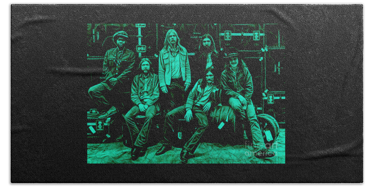 The Allman Brothers Beach Towel featuring the mixed media The Allman Brothers Collection #2 by Marvin Blaine