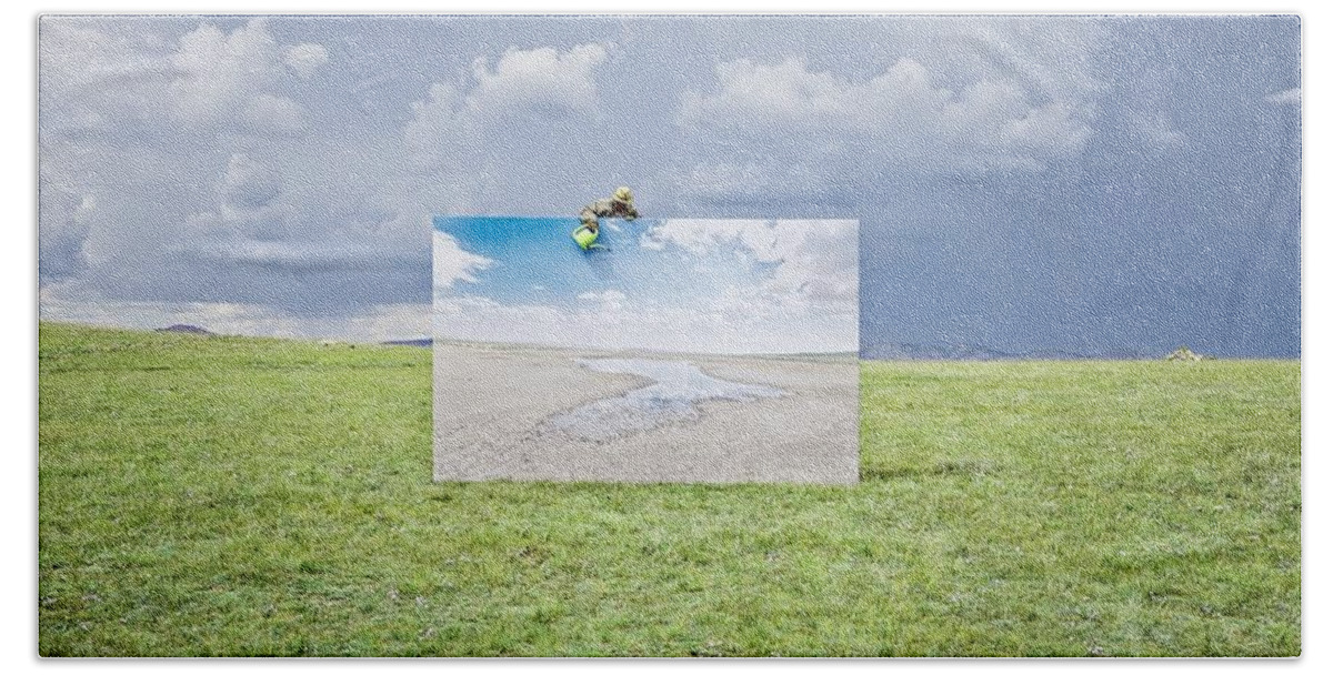 Landscape Beach Towel featuring the photograph Landscape #4 by Mariel Mcmeeking