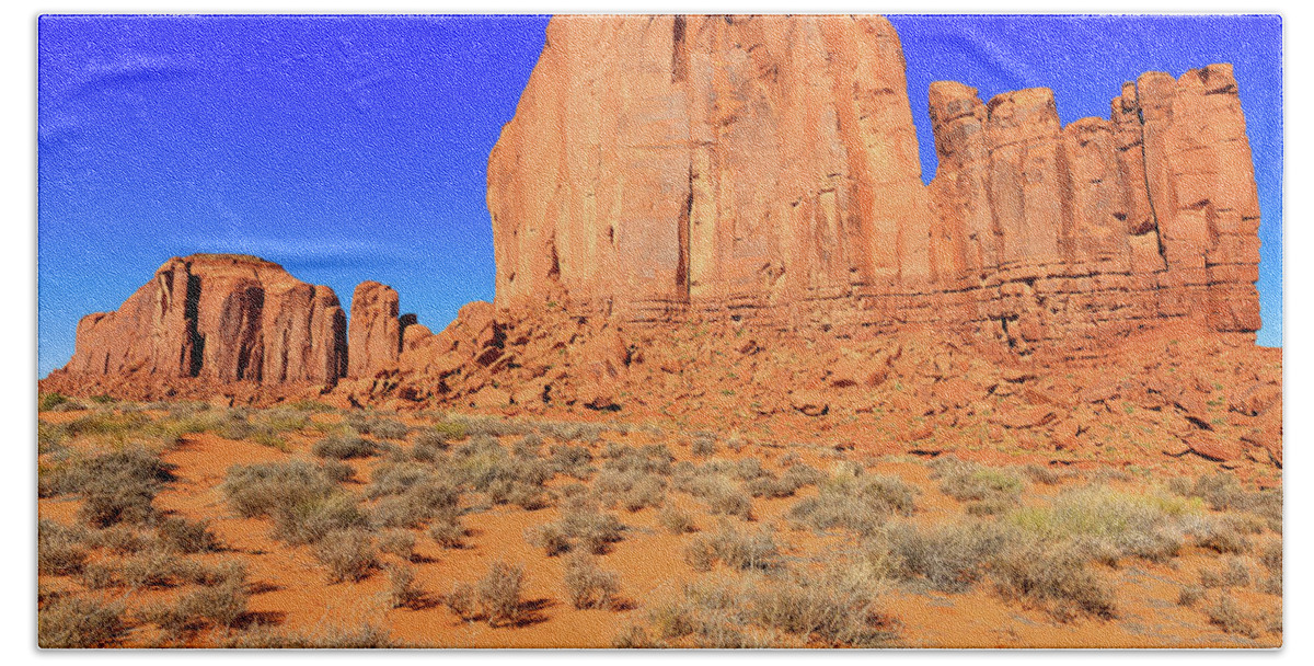 Monument Valley Beach Towel featuring the photograph Monument Valley #4 by Raul Rodriguez