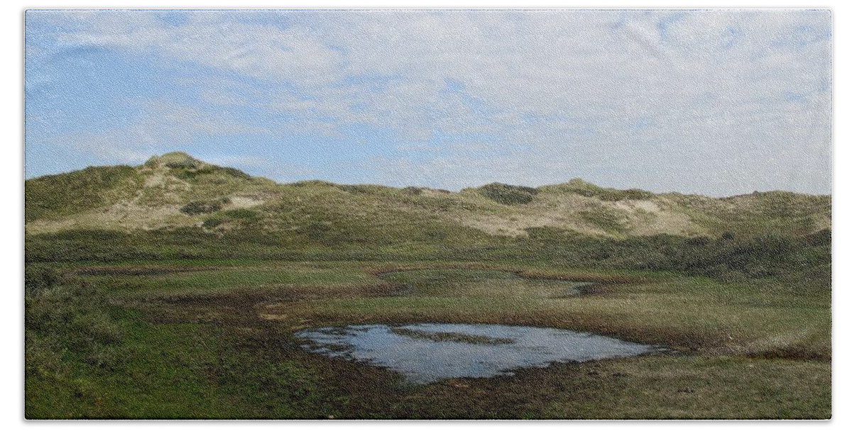 Noordhollandse Duinreservaat Beach Towel featuring the photograph Small lake in the Noordhollandse duinreservaat #4 by Chani Demuijlder