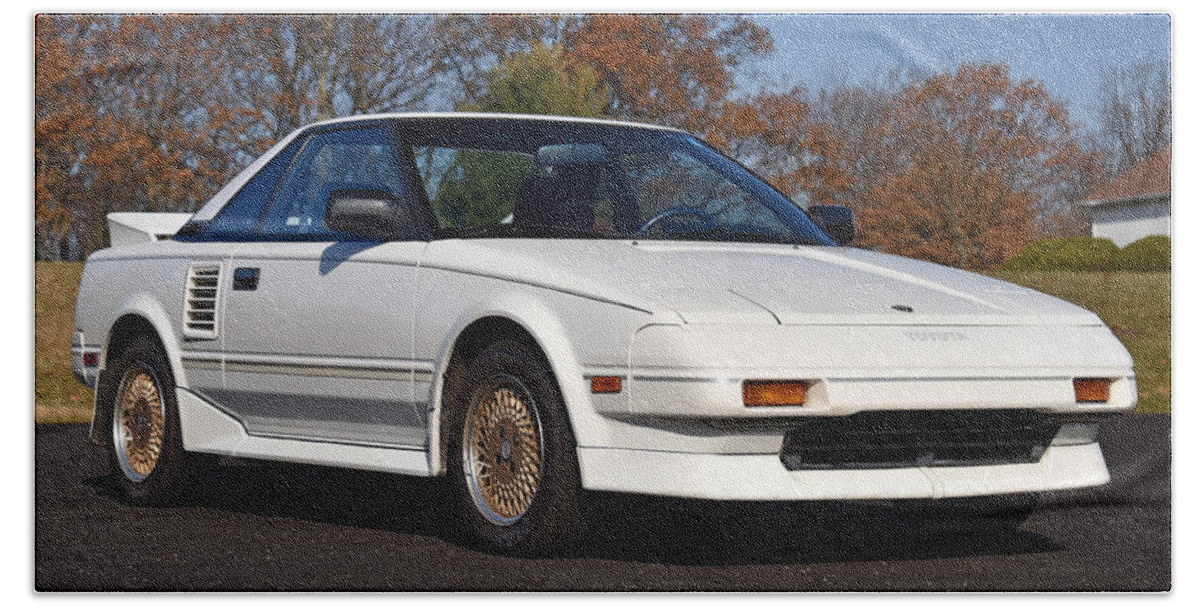 Toyota Mr2 Beach Towel featuring the photograph Toyota MR2 #4 by Jackie Russo