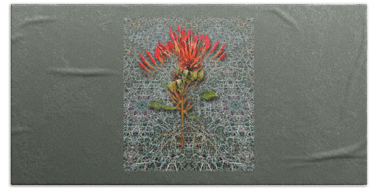 Flowers Beach Towel featuring the photograph 4400 by Peter Holme III
