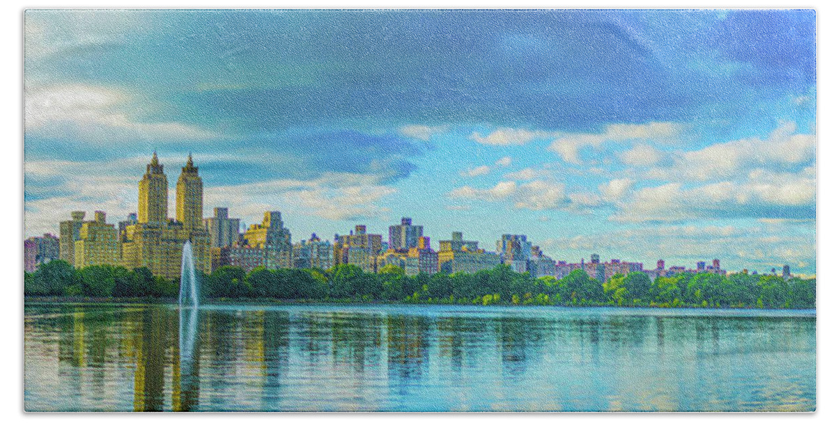 Central Park Beach Sheet featuring the photograph Central Park #5 by Theodore Jones
