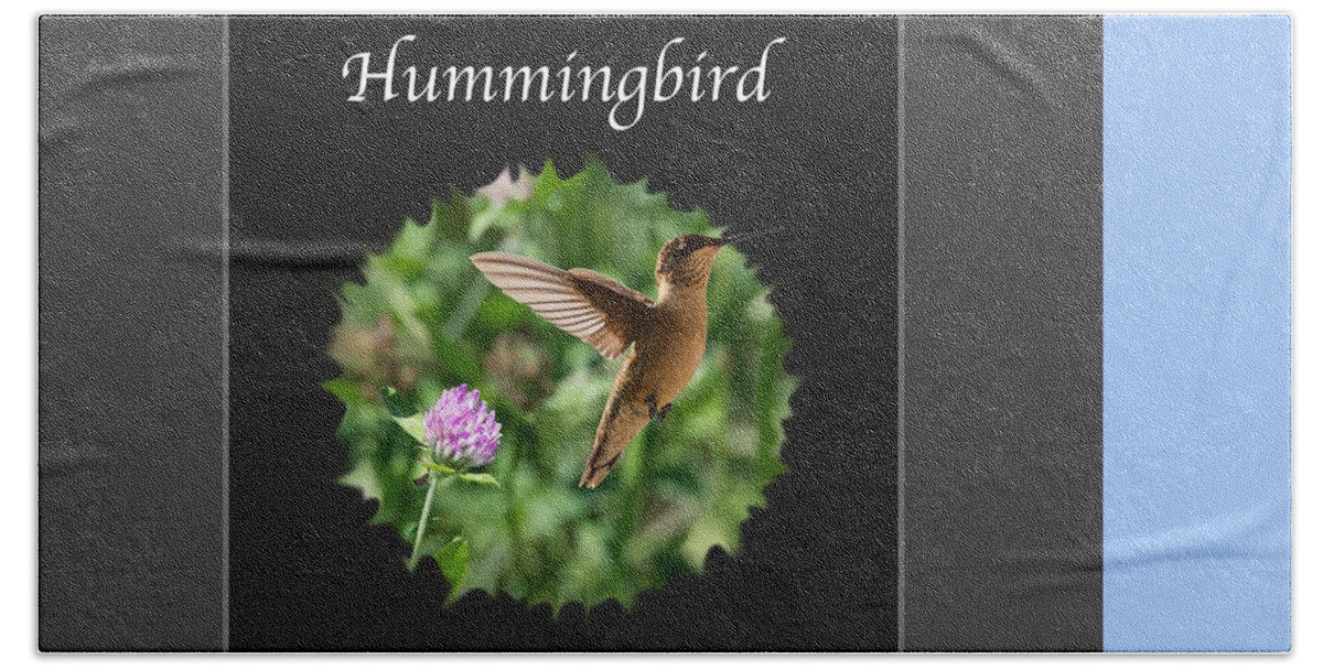 Hummingbird Beach Towel featuring the photograph Hummingbird by Holden The Moment
